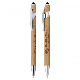 Ellipse Bamboo Stylus Pen Custom Imprinted