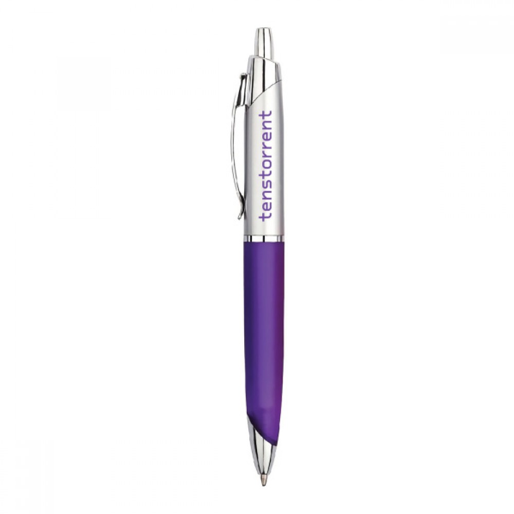 Plastic Click Ballpoint Pen Custom Engraved