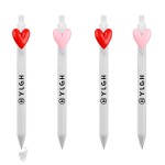 Logo Branded Click Pen w/ Heart