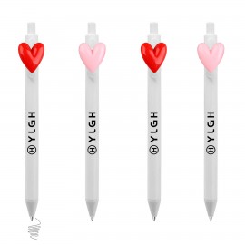 Logo Branded Click Pen w/ Heart