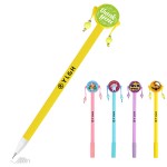 Custom Engraved Customized Round Sticker Pen With Dual Beads