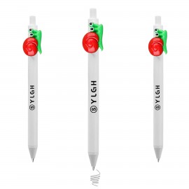 Logo Branded Click Pen w/ Snail