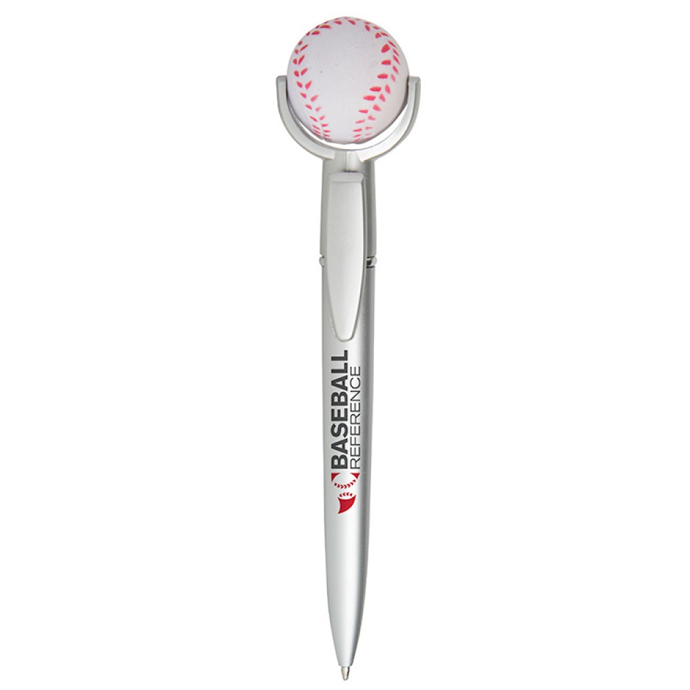Logo Branded Baseball Squeeze Top Pen