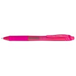 Energel-X Translucent Barrel Retractable Gel Ink Pen - Pink Custom Engraved
