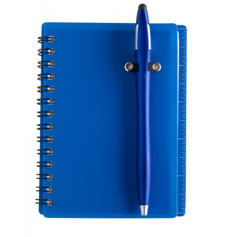 Logo Branded Ultra Notes Translucent PVC Cover w/ Spiral Bound Journal Book Logo Branded Ultra Notes Translucent PVC Cover w/ Spiral Bound Journal Book