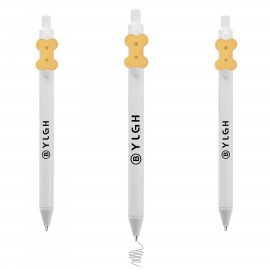 Logo Branded Click Pen w/ Bone Biscuit