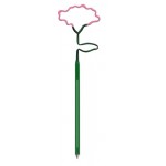 Flower Carnation Inkbend Standard, Bent Pen Custom Imprinted