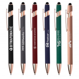 Custom Engraved Ellipse Gel Softy Rose Gold w/Stylus - Laser  Custom Engraved Ellipse Gel Softy Rose Gold w/Stylus - Laser