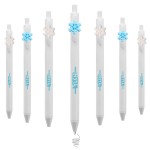 Custom Imprinted Click Pen w/ Snow Flake