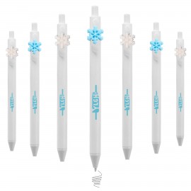 Custom Imprinted Click Pen w/ Snow Flake