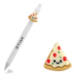 Logo Branded Click Pen w/ Pizza Piece