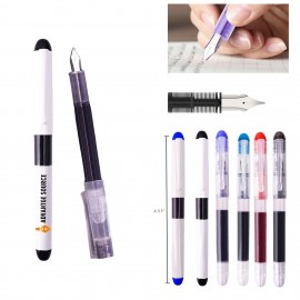 High Capacity Fountain Pen with Durable Steel Nib Custom Engraved