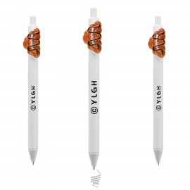 Custom Imprinted Click Activated Pen With Croissant