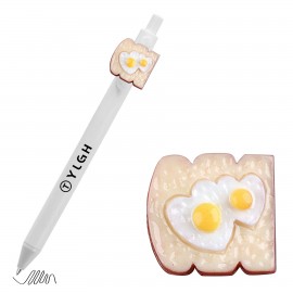 Click Pen s/ 2-Hearts Egg Toast Logo Branded
