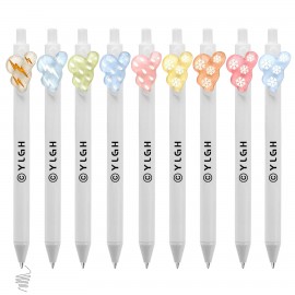 Custom Engraved Click Pen w/ Weather Cloud