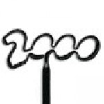 Logo Branded 2000 Inkbend Standard, Bent Pen