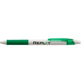 R.S.V.P. RT Ballpoint Pen - Green/White Barrel Logo Branded