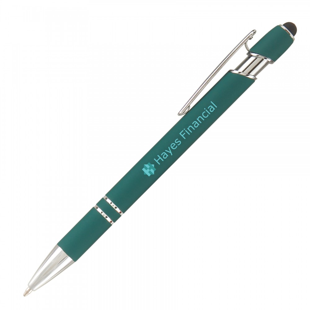 Ellipse Softy with Stylus - Full Color - Full Color Metal Pen Custom Engraved Ellipse Softy with Stylus - Full Color - Full Color Metal Pen Custom Engraved