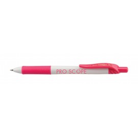 EnerGel-X White Barrel Metal Tip Gel Ink Pen - Pink Custom Engraved