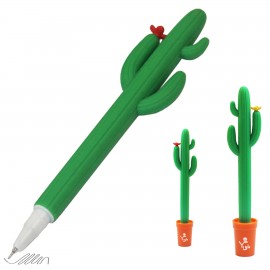 Custom Imprinted Plant Pot Cactus Pen With Stand