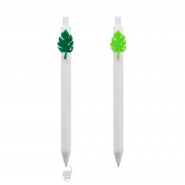 Custom Imprinted Click Pen w/ Palm Leaf