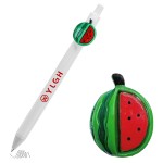 Logo Branded Click Activated Pen With Cut Open Watermelon