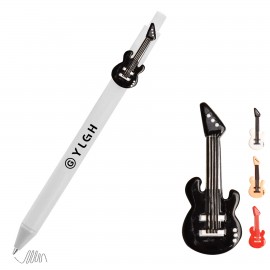 Click Activated Pen with Rock Guitar Logo Branded