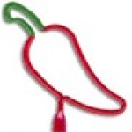 Custom Engraved Jalapeno Pepper Multi-Color Inkbend Standard, Bent Pen