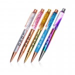 Custom Imprinted Colorful Gold Powder Quicksand Ballpoint Pens