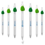 Click Pen w/ Green Leaf Logo Branded