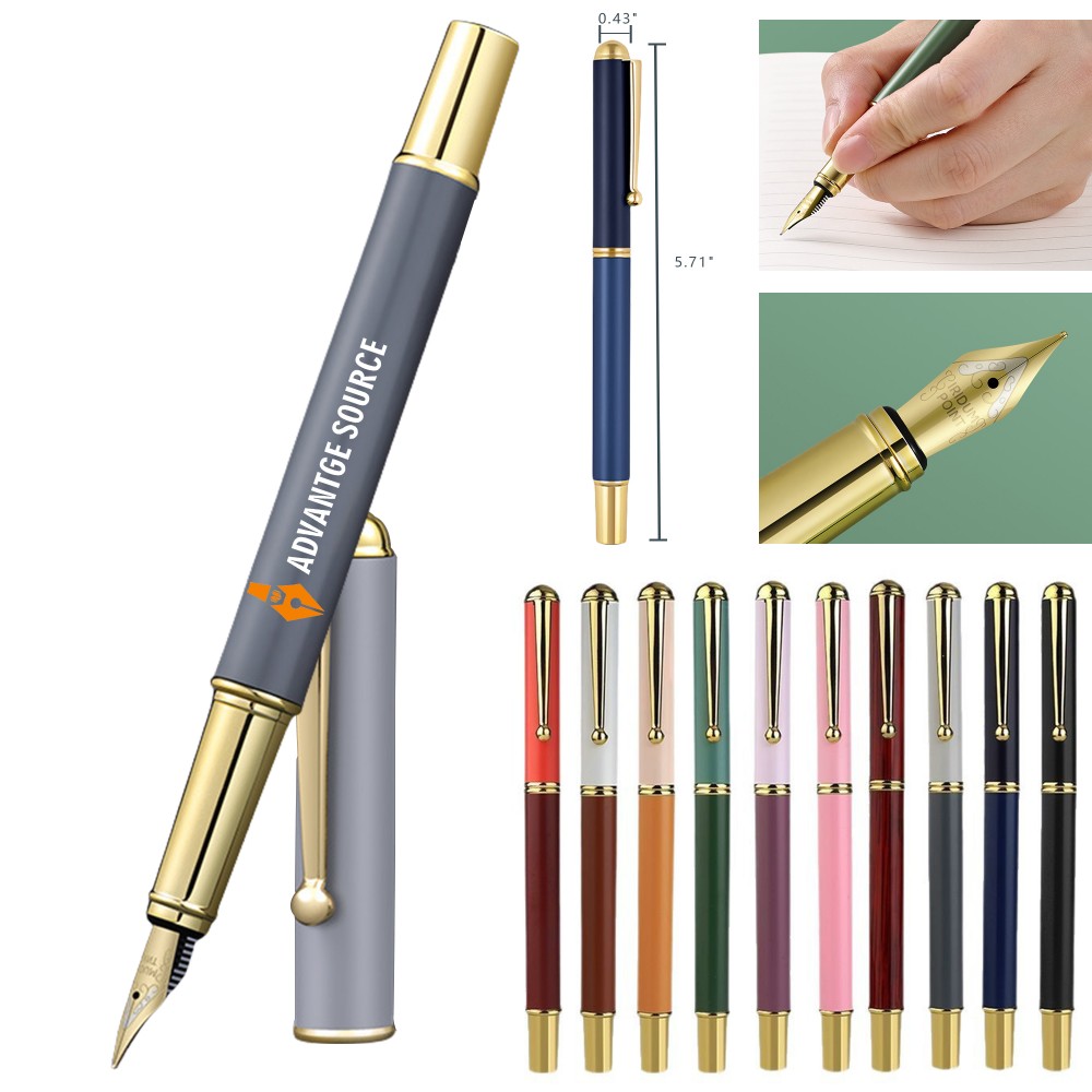 Custom Imprinted Business Office Fountain Pen with Titanium Nib Custom Imprinted Business Office Fountain Pen with Titanium Nib