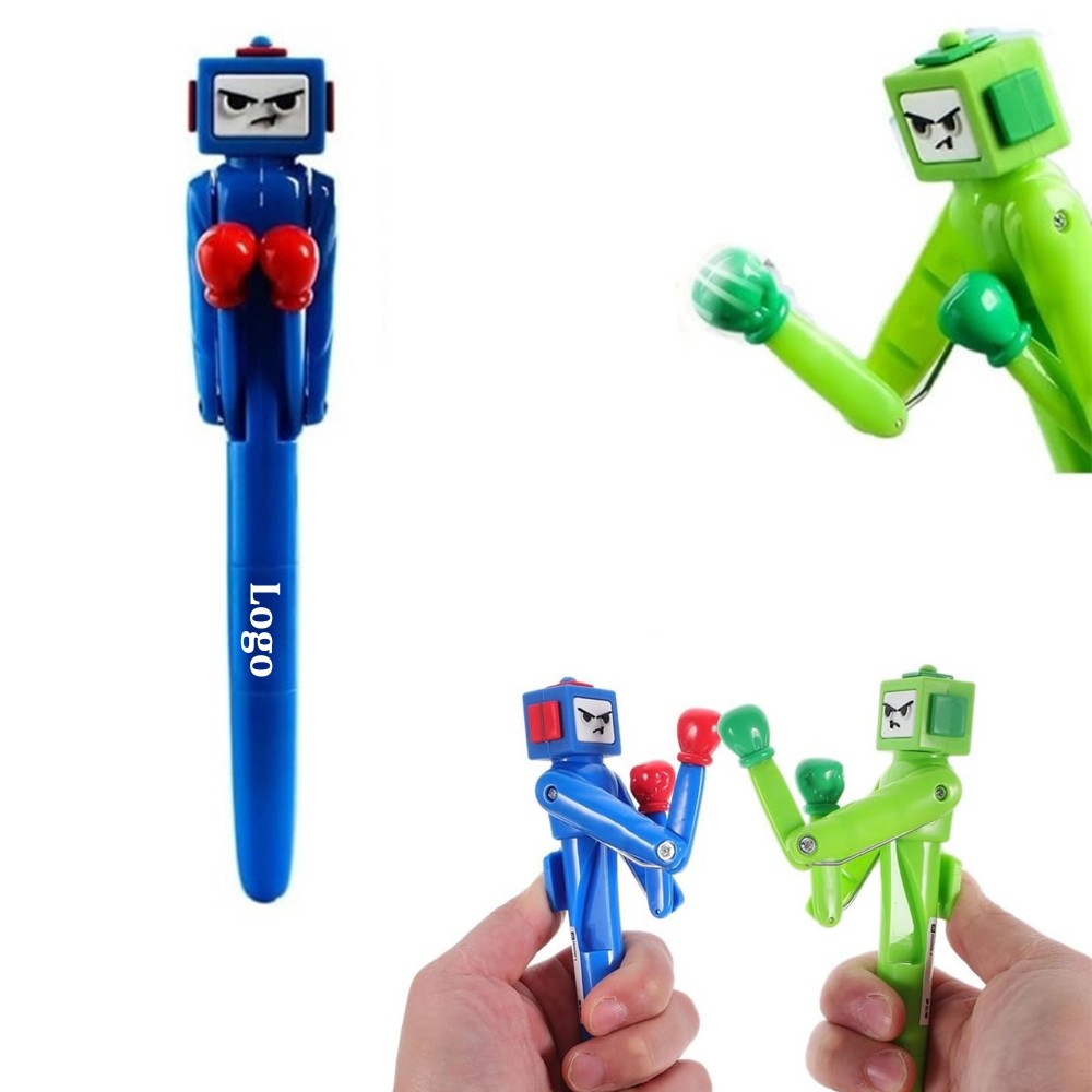 Logo Branded Robot Boxing Cartoon Creative Pen
