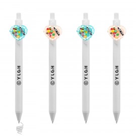 Click Activated Pen With Heart Cake Custom Engraved