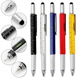 Custom Imprinted Engineer's Multi functional 6-in-1 Tool Pen