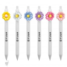 Custom Imprinted Daisy Click Activated Pen