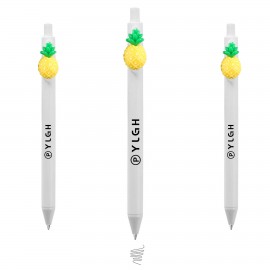 Click Activated Pen With a Pineapple Custom Imprinted