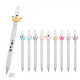 Click Pen w/ Colorful Crown Logo Branded