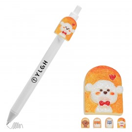 Click Activated Pen with Pet Toast Custom Imprinted
