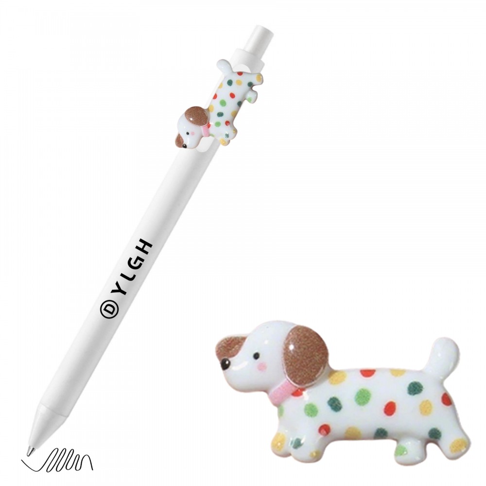 Click Activated Pen with Spotted Dog Logo Branded