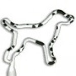 Custom Imprinted Dog Dalmation Standing Inkbend Standard, Bent Pen