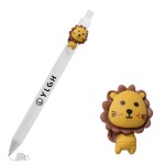 Click Activated Pen With Lion Custom Imprinted