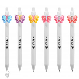 Click Pen w/ Butterfly Logo Branded