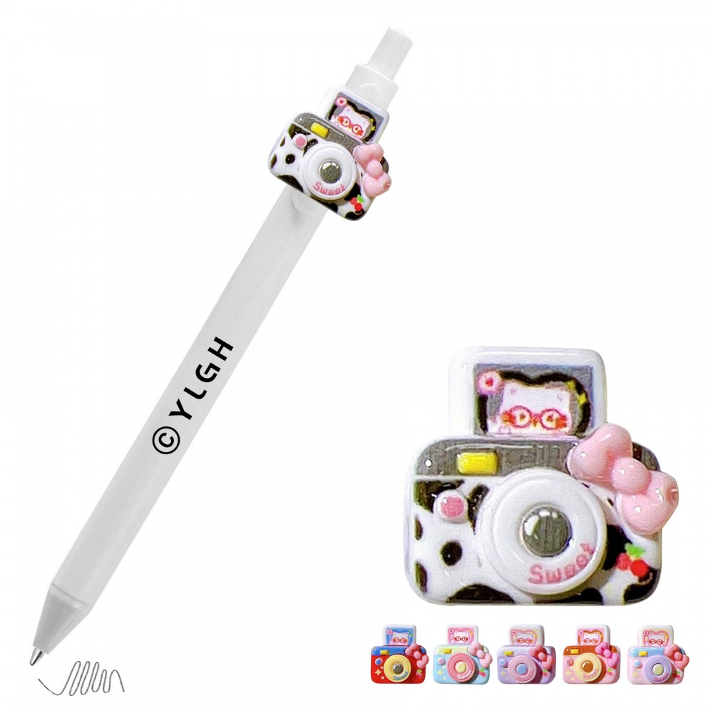 Logo Branded Click Activated Pen with Bow Camera