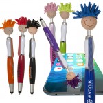 Multi-Cultural MopToppers Screen Cleaner w/Stylus Pen (Tan Skin Color) Custom Imprinted