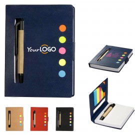 Custom Imprinted Eco Sticky Jotter with Pen