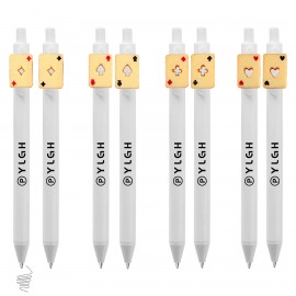 Click Pen w/ Poker Custom Engraved