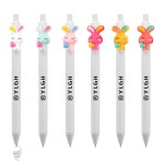 Logo Branded Rabbit Heart Click Activated Pen