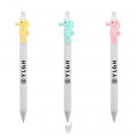 Click Pen w/ Seahorse Custom Engraved