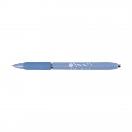 Logo Branded Sharpie S-Gel Frosted Blue Barrel - Black
