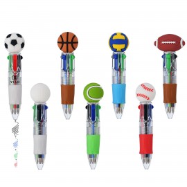 Custom Imprinted Balls 4-Color-Refill Mini Pen